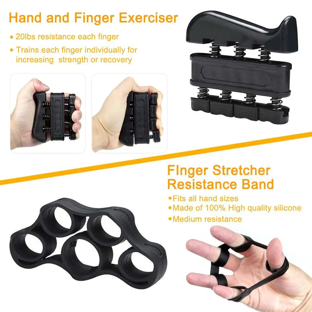 Adjustable Grip Strength Trainer with Finger Exerciser