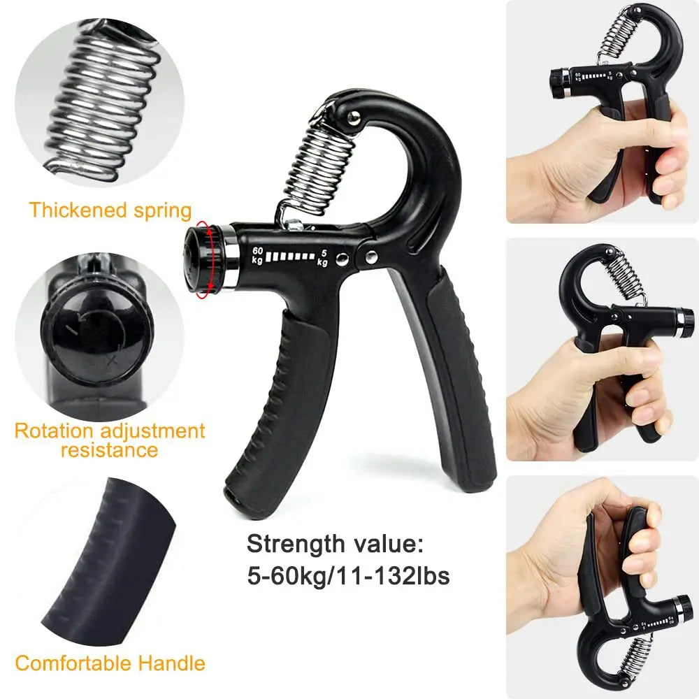 Adjustable Grip Strength Trainer with Finger Exerciser